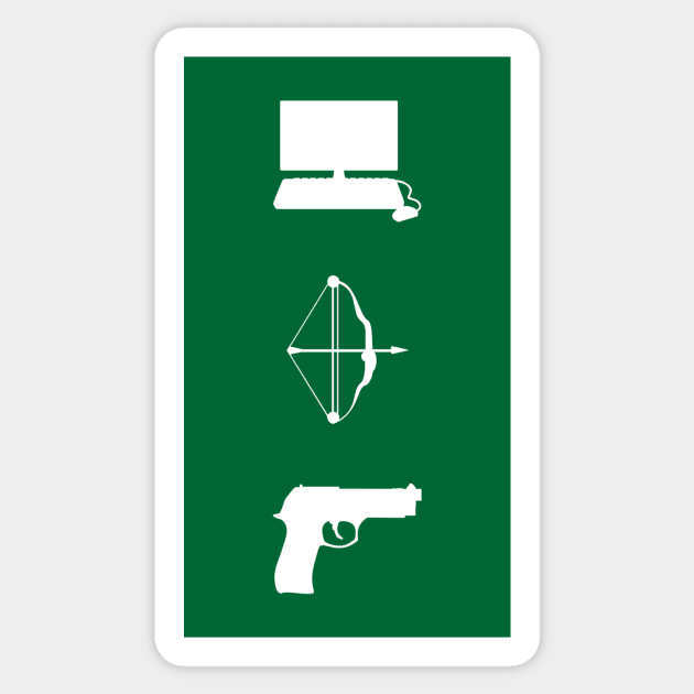 Team Arrow - Symbols - Weapons Sticker by FangirlFuel